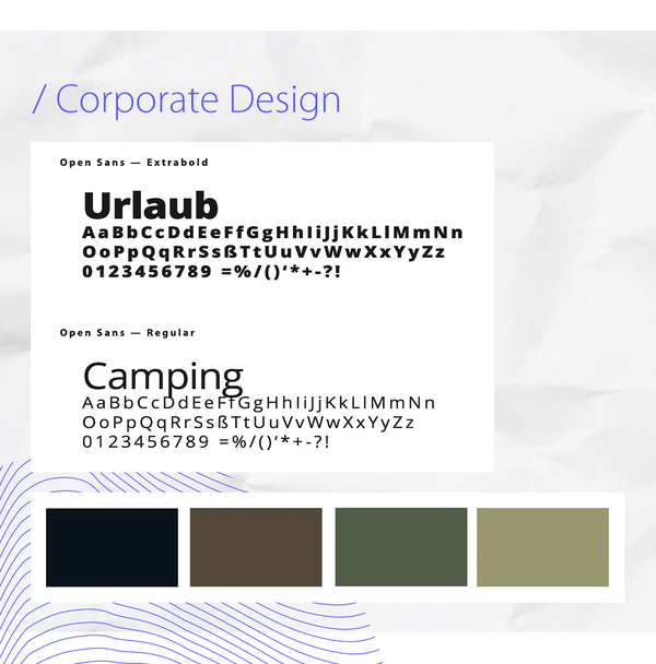 Corporate Design - Schriften und Farben für Harz Camper