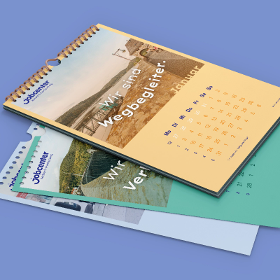 Jobcenter Kalender Mockup